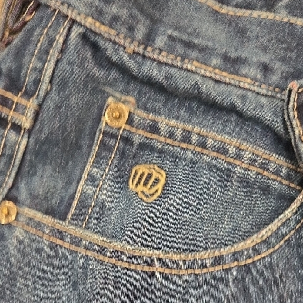 Rockamn Blue Jeans with Red Accents - Picture 3 of 4